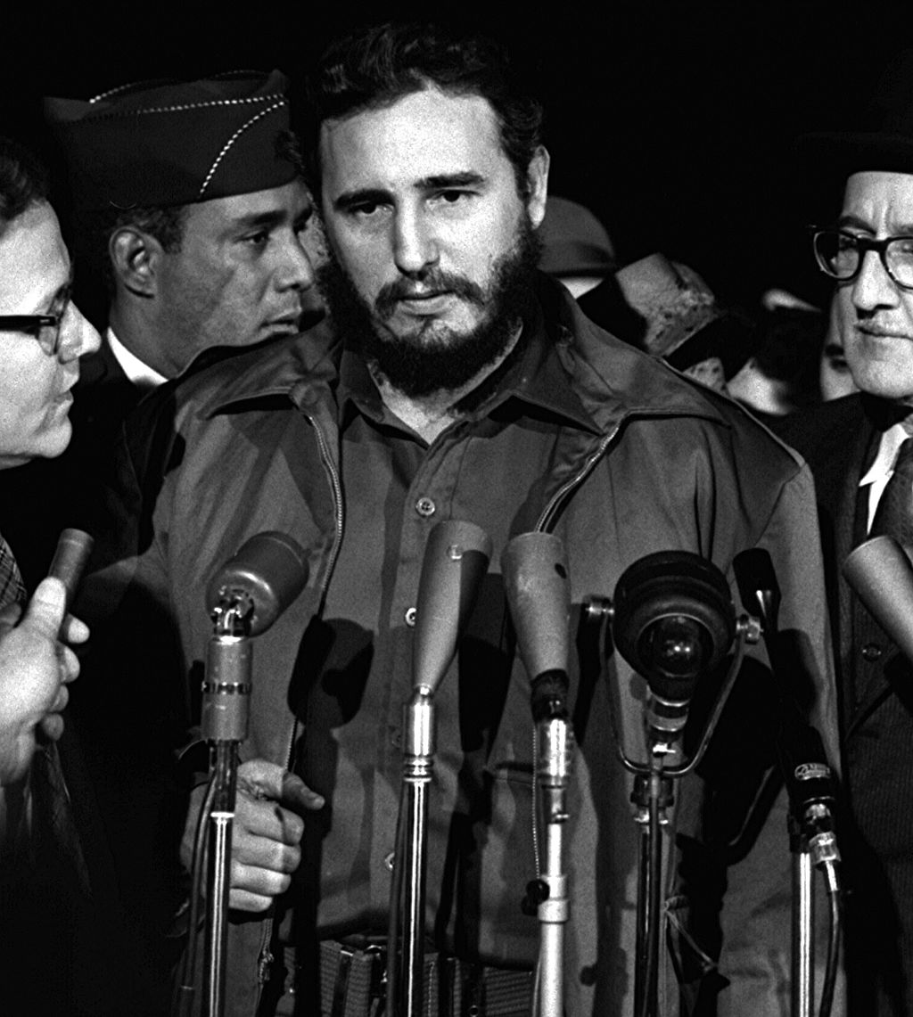 Fidel Castro na letališču v Washingtonu - Foto: Wikimedia / Javna domena