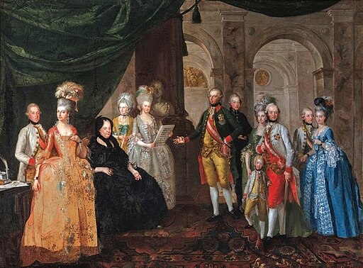 Marija Terezija in njena družina -Foto: Wikimedia / Javna domena