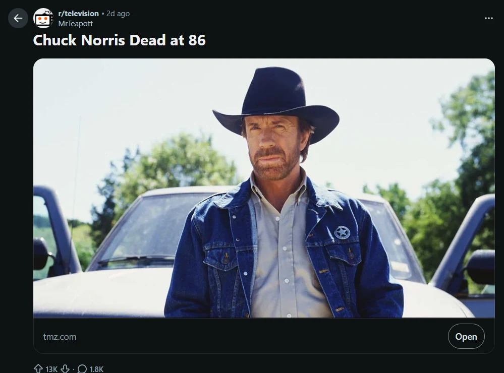 “Smrt se ga je bala!” Po smrti Chucka Norrisa internet eksplodiral z legendarnimi šalami