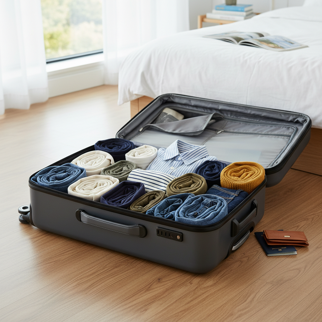 Z zvijanjem oblačil do manj stresa pri pakiranju - Foto: Ilustracijska slika