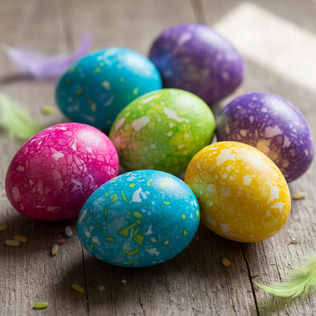 To je trik za velikonočna jajca, ki je letos povsod: riž naredi vzorec, ki izgleda kot iz trgovine