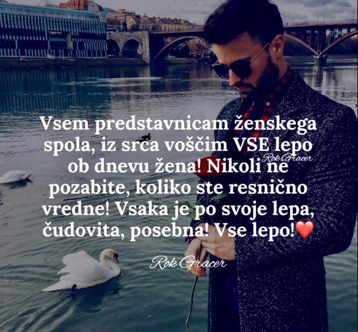 Rok Gracer z zapisom o ženskah - Foto: Facebook/Rok Gracer