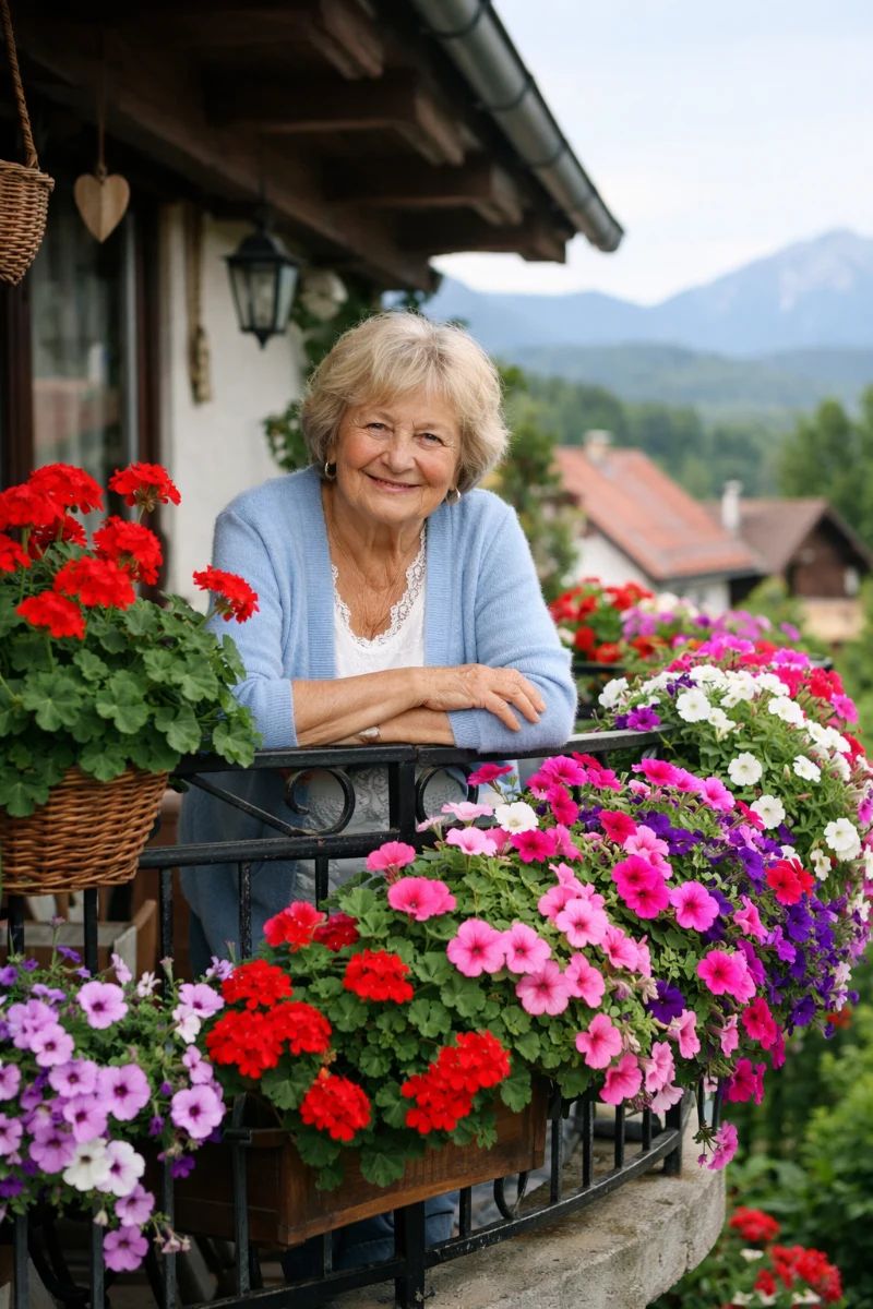 Pelargonije in petunije sta med najbolj priljubljenimi balkonskimi cvetlicami v Sloveniji - Foto: Ilustracija