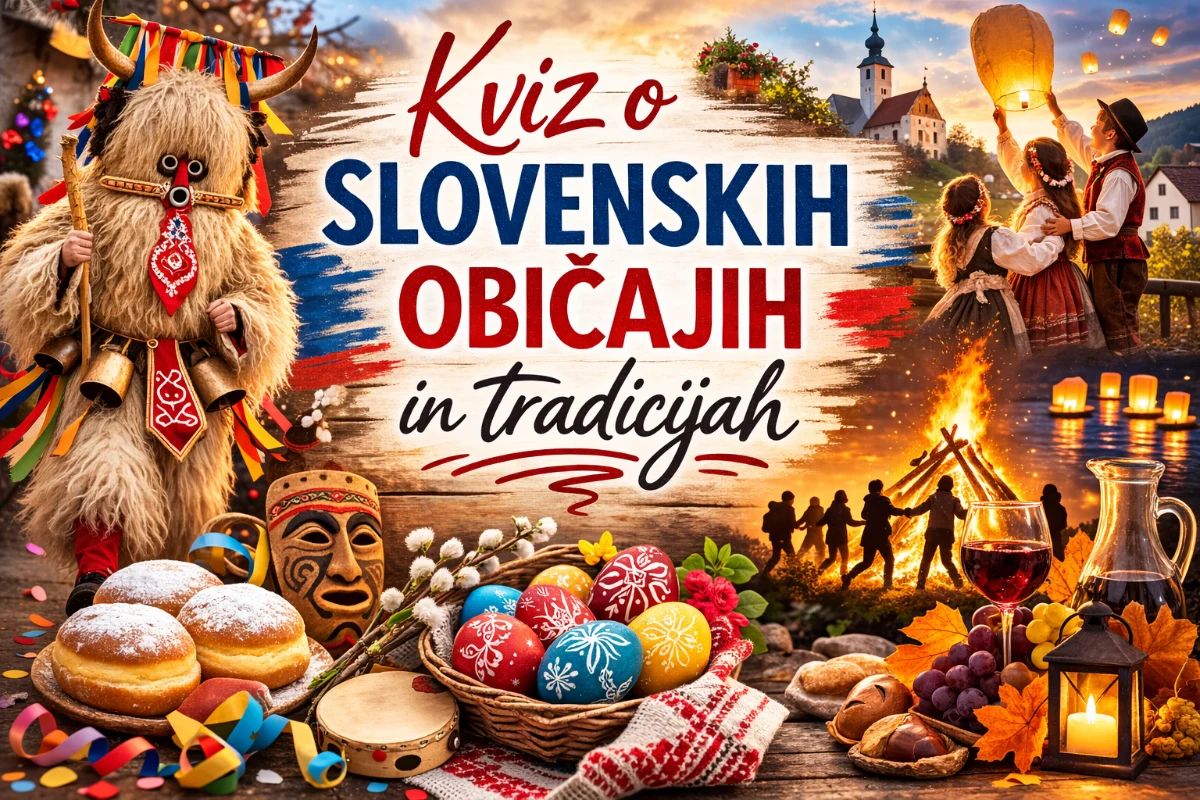 Kviz o slovenskih običajih in tradicijah skozi leto - -Foto : Ilustracija