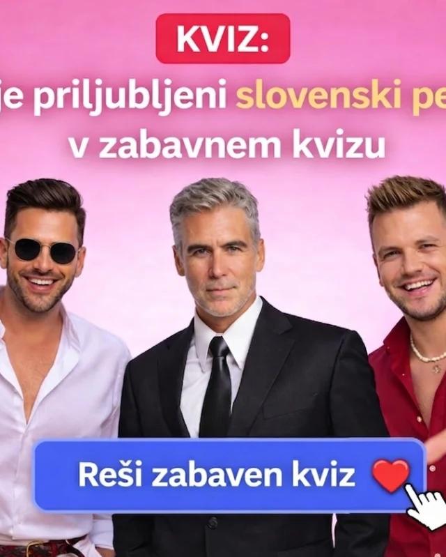 KVIZ: Kateri slovenski pevec bi bil tvoj idealni partner? Reši zabaven kviz