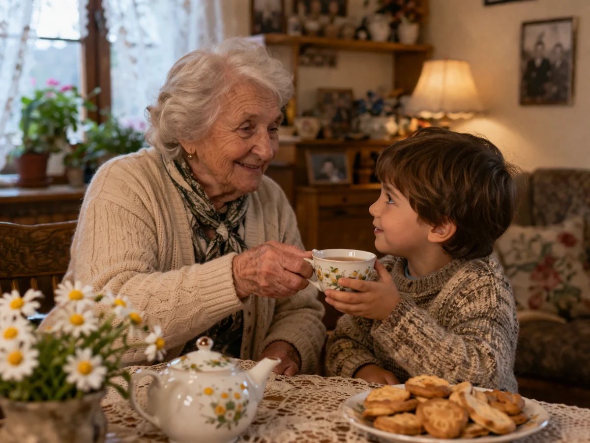 Skodelica kamiličnega čaja za večerni mir