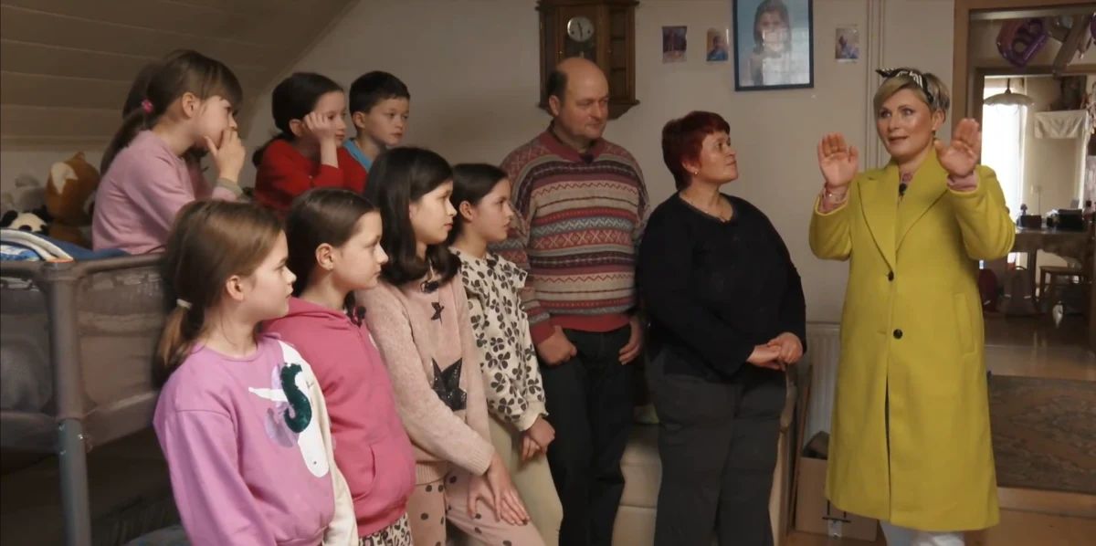 Družina Majdič ganjena ob prihodu Delovne akcije - Voyo/posnetek zaslona