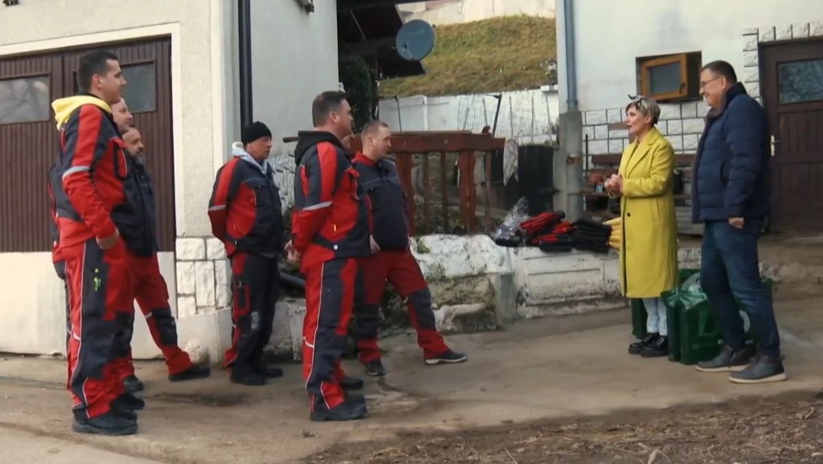 Mojstri ob prihodu na kmetijo družine Majdič