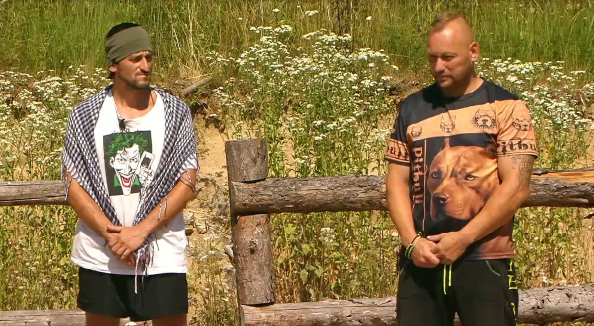 Dejan in Žiga pred dvobojem v areni Kmetije