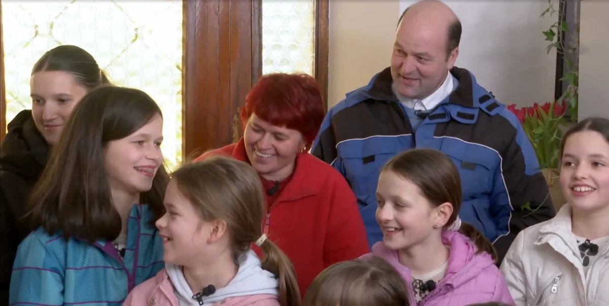Družina Majdič v oddaji Delovna akcija