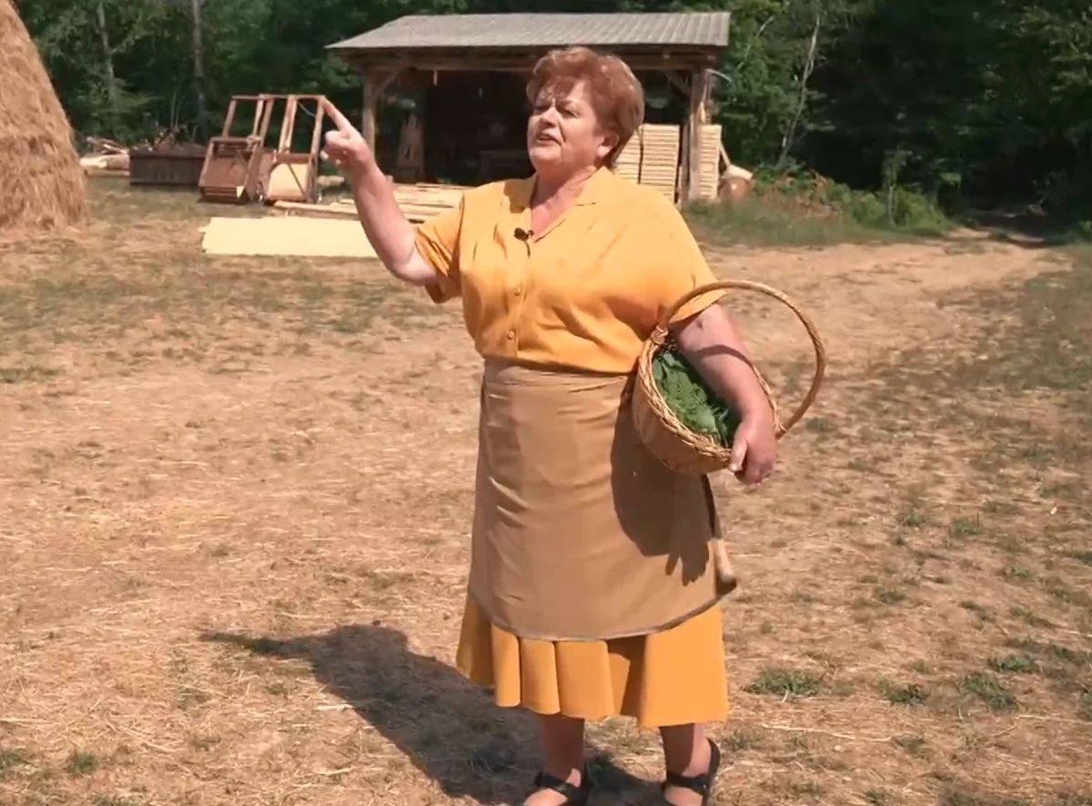 Gospodarica Nada prihaja na posestvo in začne pregled tedenske naloge - Voyo/posnetek zaslona