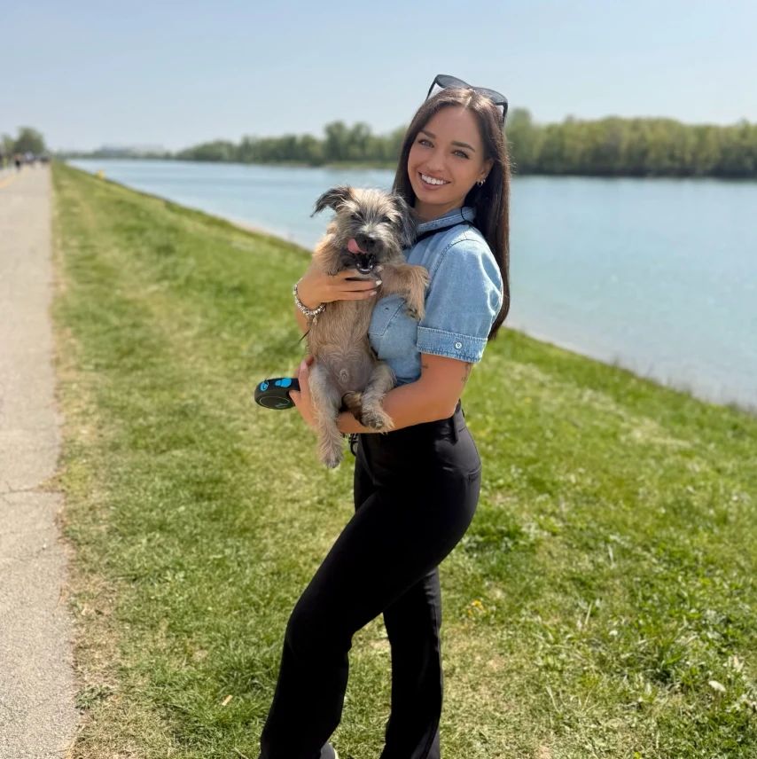 Kaja Casar in psiček Milo/Instagram